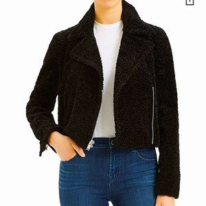 Theory Shearling Moto Jacket